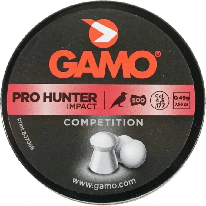 Пули пневматические GAMO Pro-hunter 4,5мм (500шт) 100шт 6321934-MP Пули пневматические GAMO Pro-hunter 4,5мм (500шт) 100шт 6321934-MP